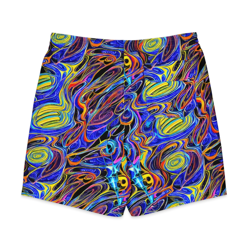 Sonic Saffron on Men's Board Shorts — Back