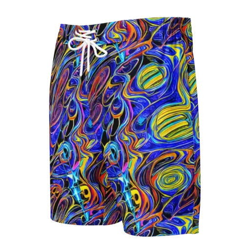 Sonic Saffron on a Men's Board Shorts