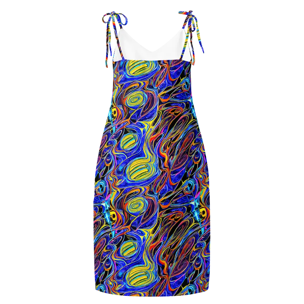 Sonic Saffron on Slip Dress — Back