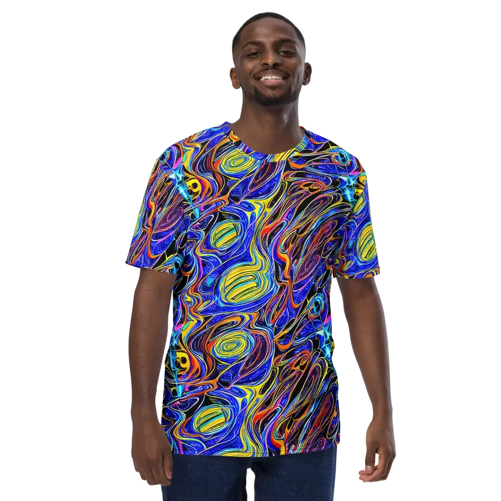 Sonic Saffron on Men's Crew Neck T-Shirt — Front