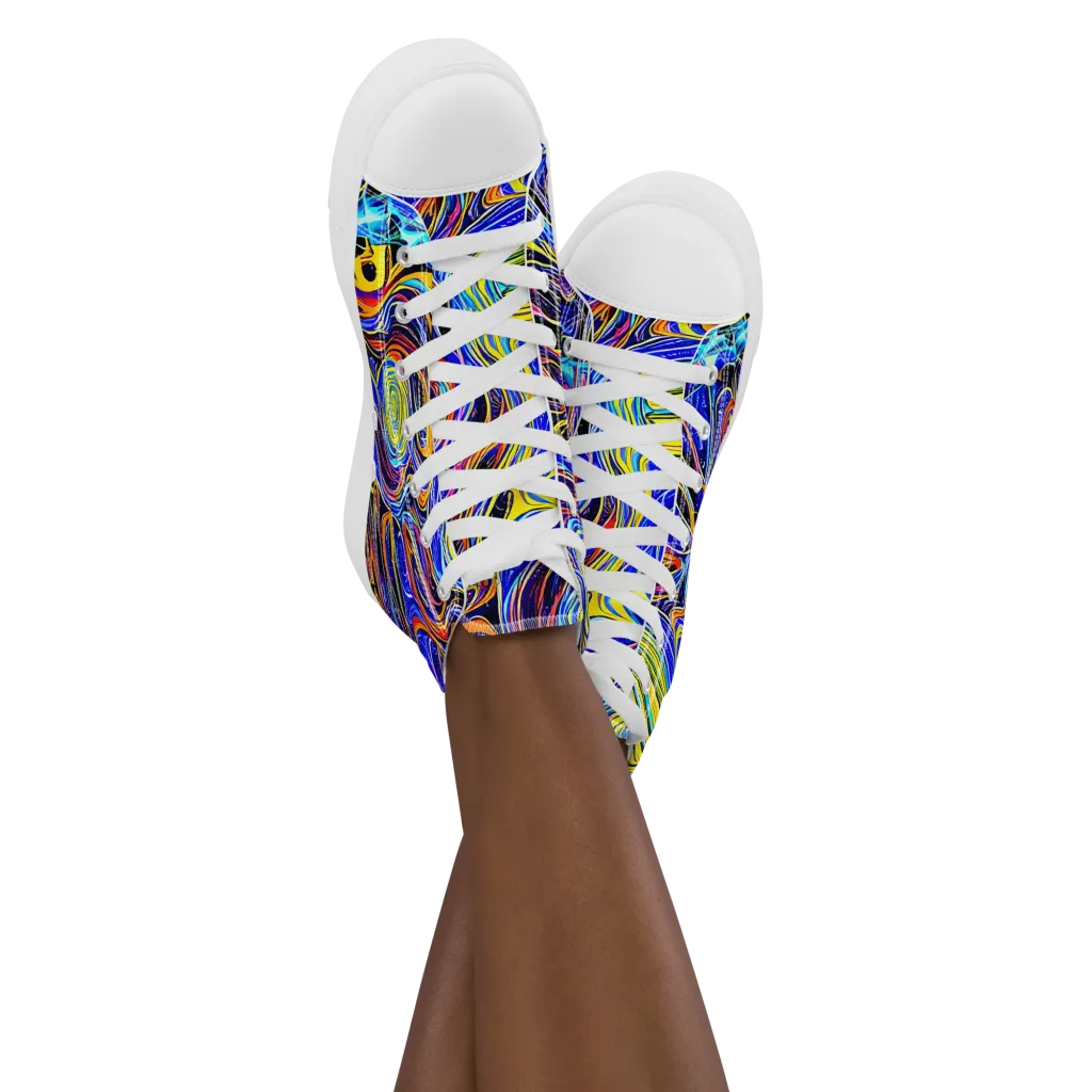 Sonic Saffron on Women's High Top Canvas Shoes — Front