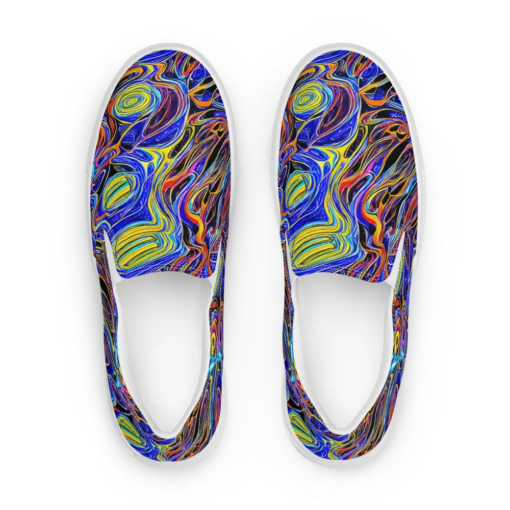 Sonic Saffron on Men's Slip-On Canvas Shoes — Front