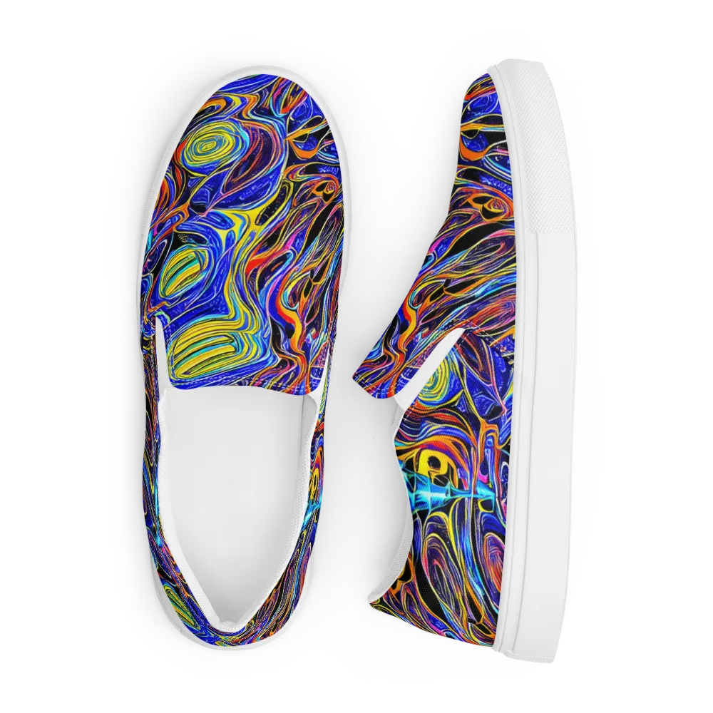 Sonic Saffron on Men's Slip-On Canvas Shoes — Front