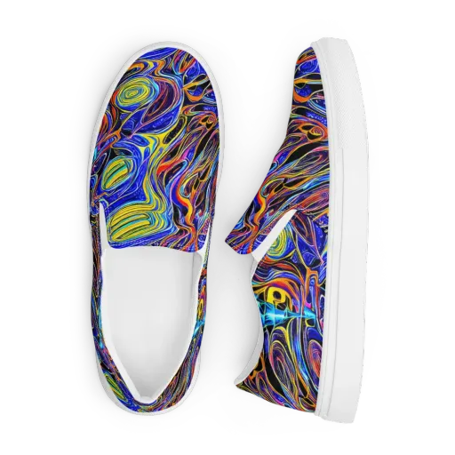 Sonic Saffron on a Men's Slip-On Canvas Shoes