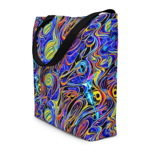 Sonic Saffron on a Large Tote Bag W/ Pocket
