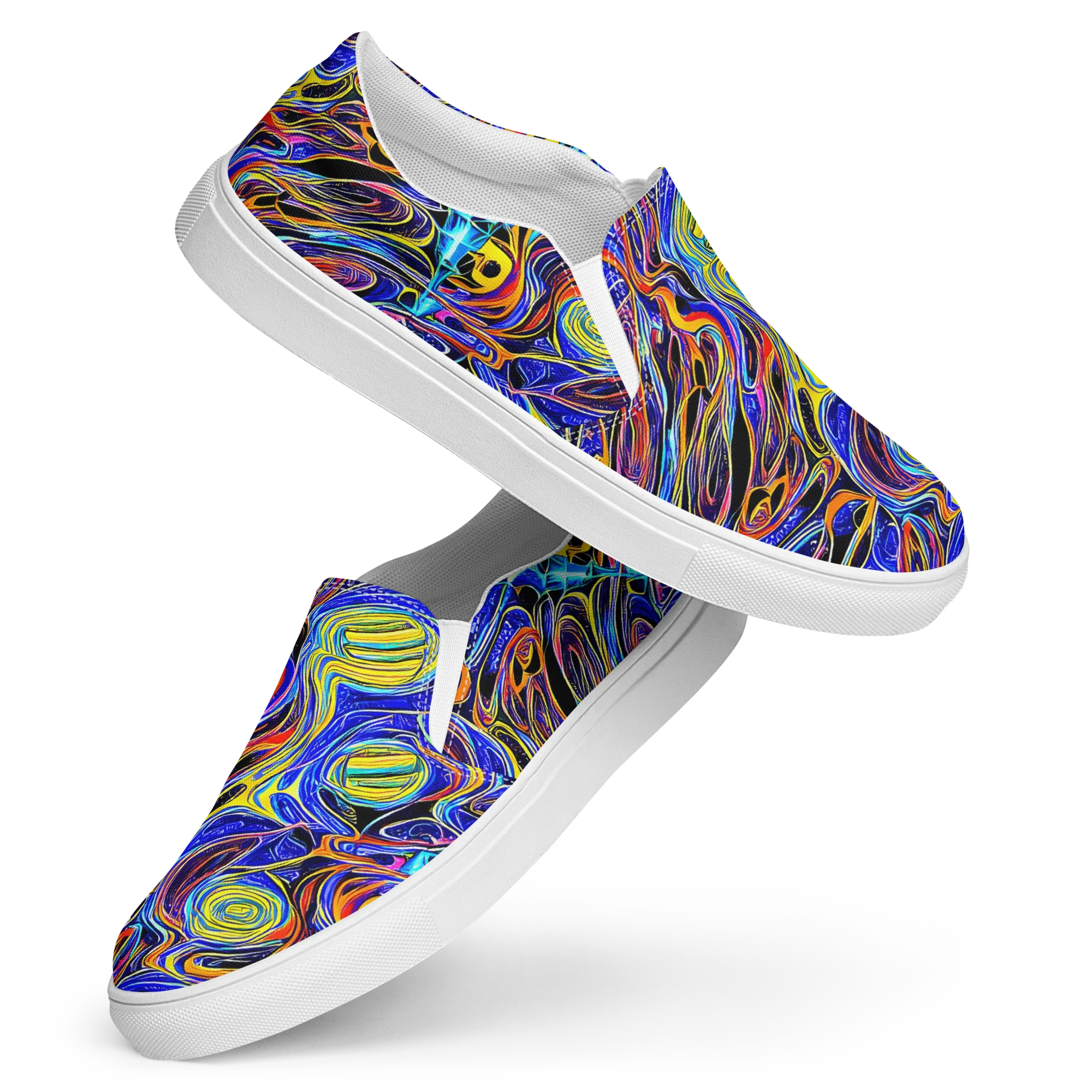 Sonic Saffron on Women's Slip-On Canvas Shoes — Front