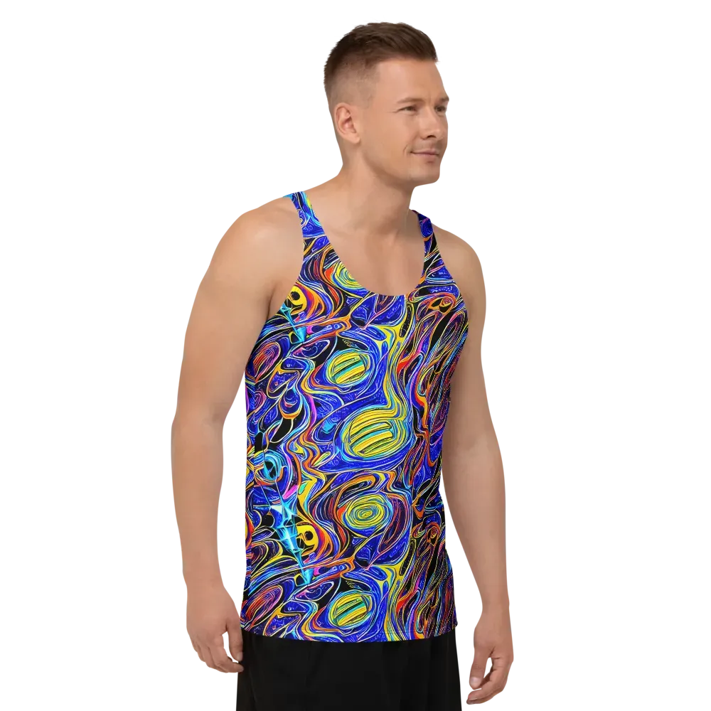 Sonic Saffron on Men's Tank Top — Right Front