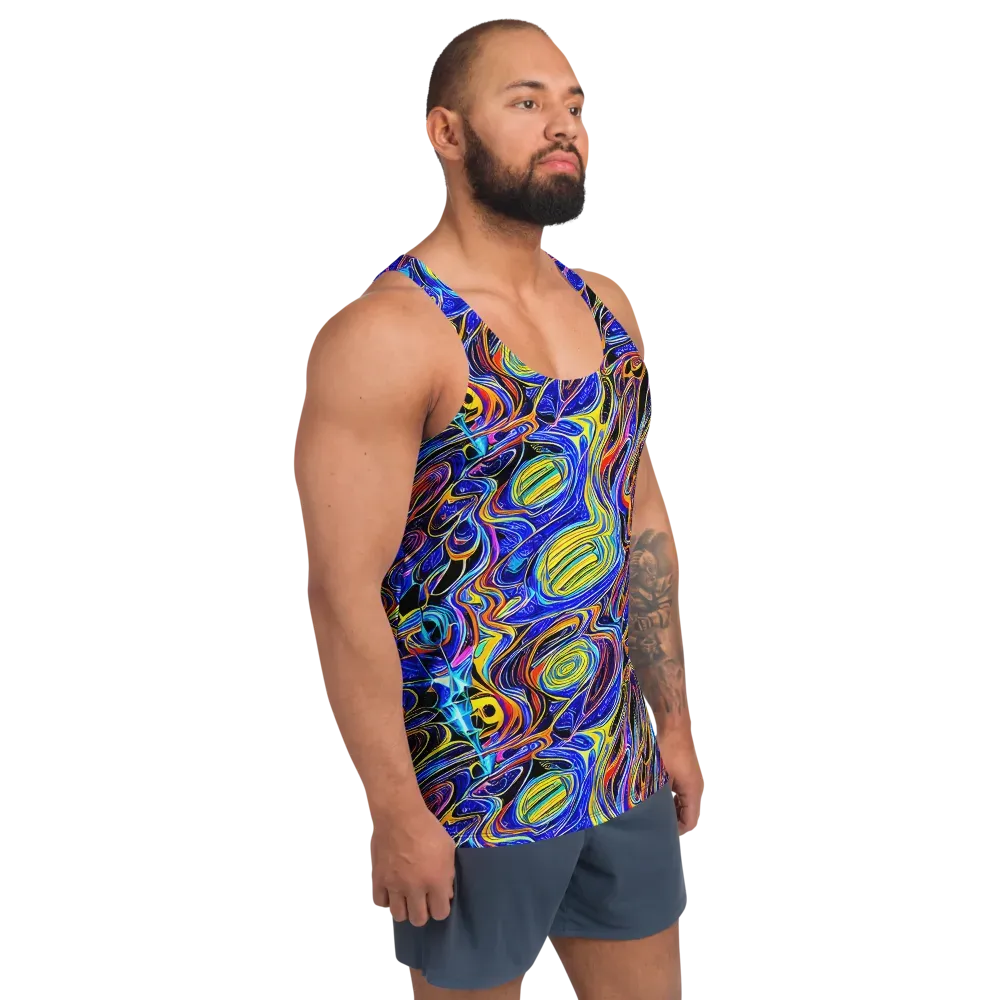 Sonic Saffron on Men's Tank Top — Right Front