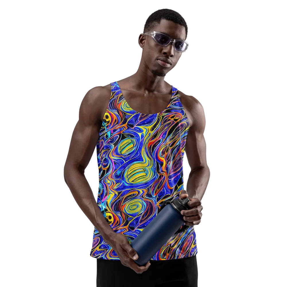 Sonic Saffron on Men's Tank Top — Front