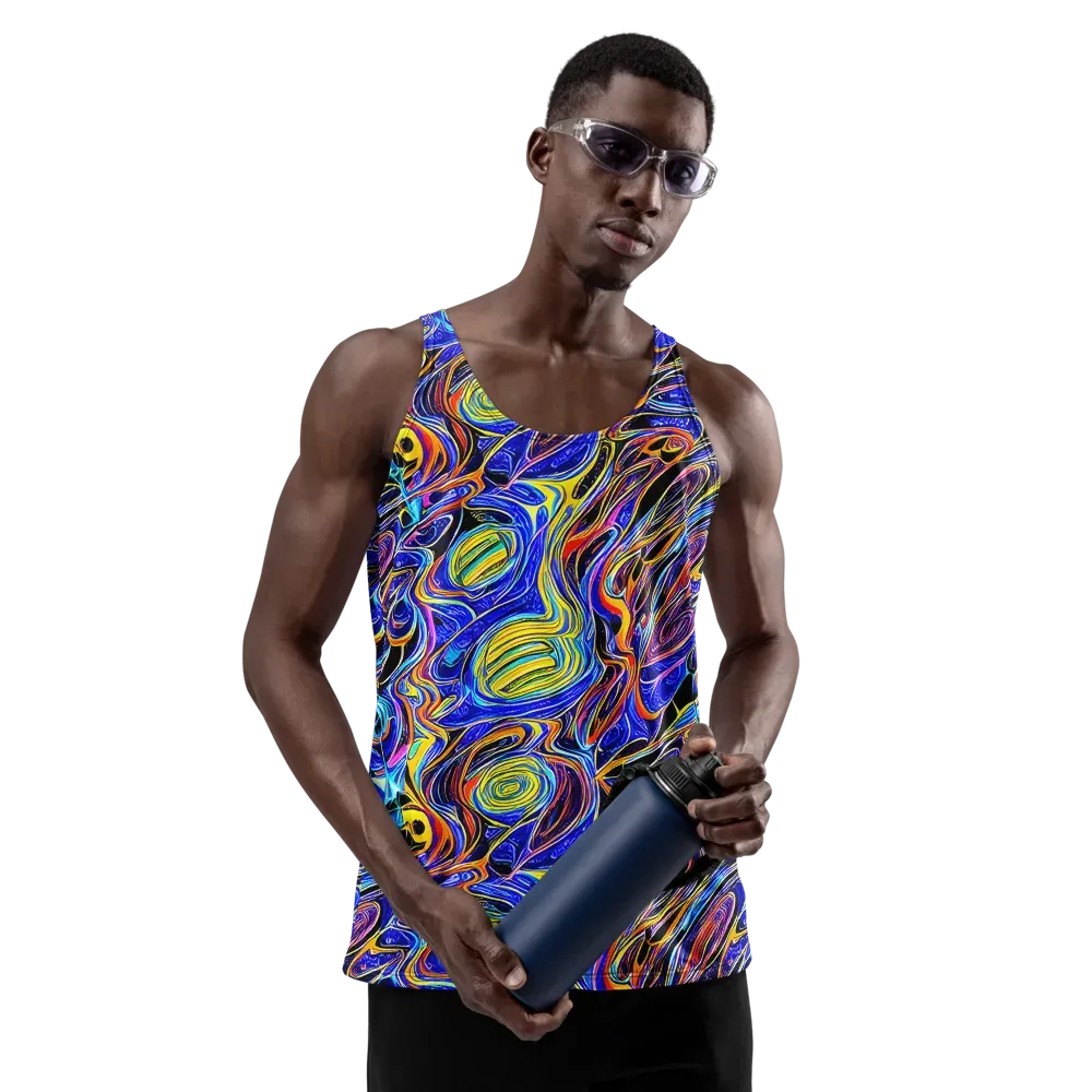 Sonic Saffron on Men's Tank Top — Front