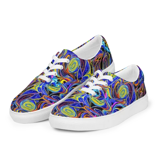 Sonic Saffron on a Men's Lace-Up Canvas Shoes
