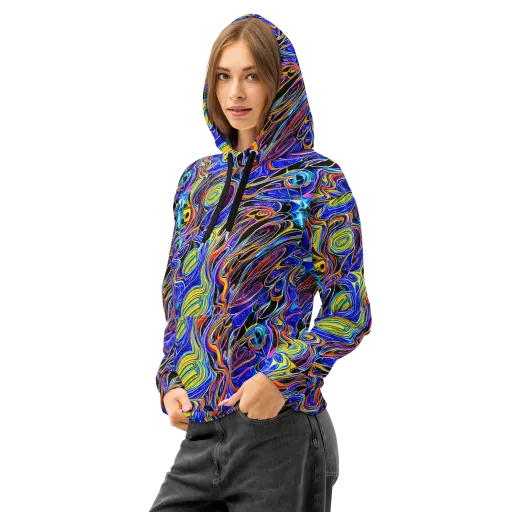 Sonic Saffron on a Cotton Hoodie