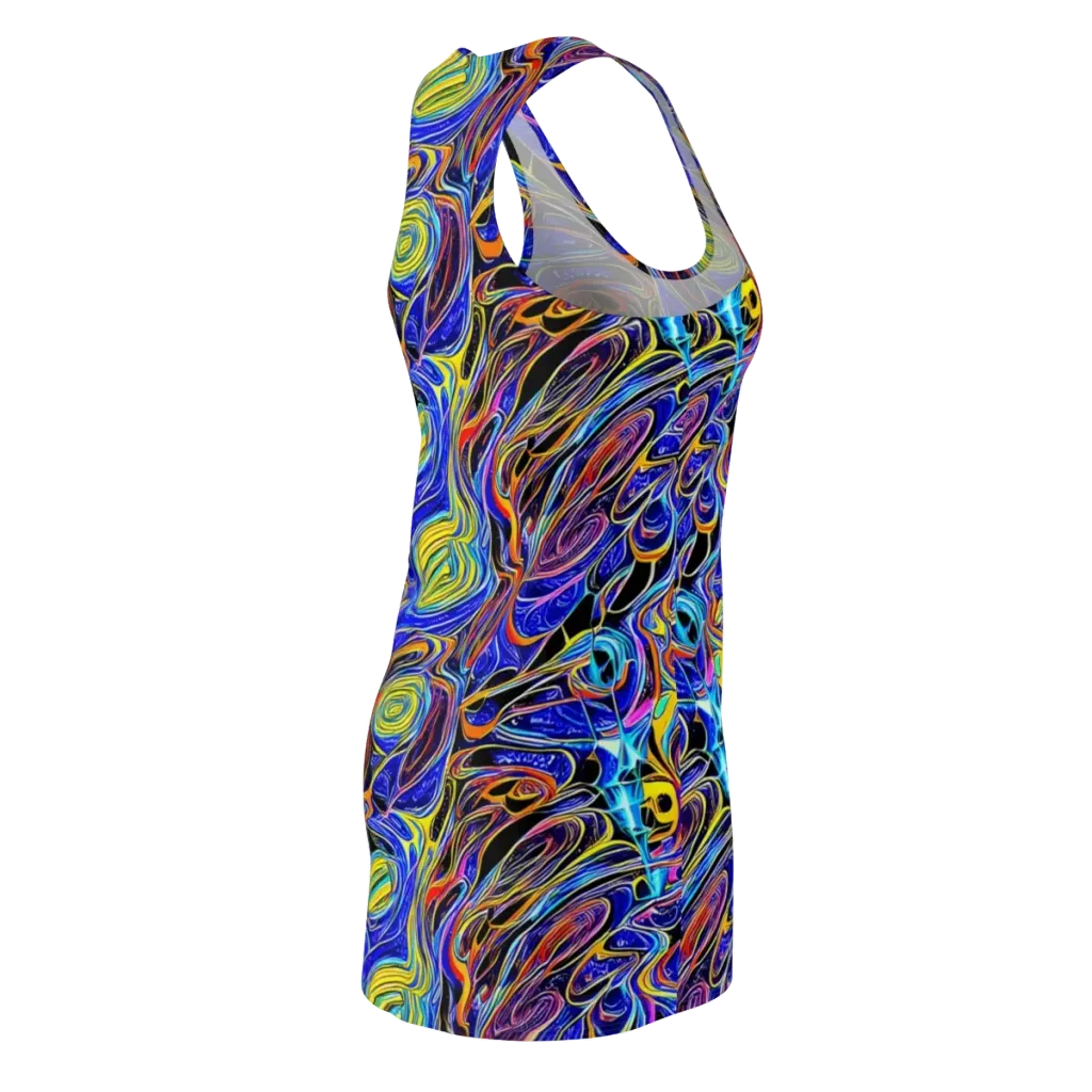 Sonic Saffron on Racerback Dress — Back Side