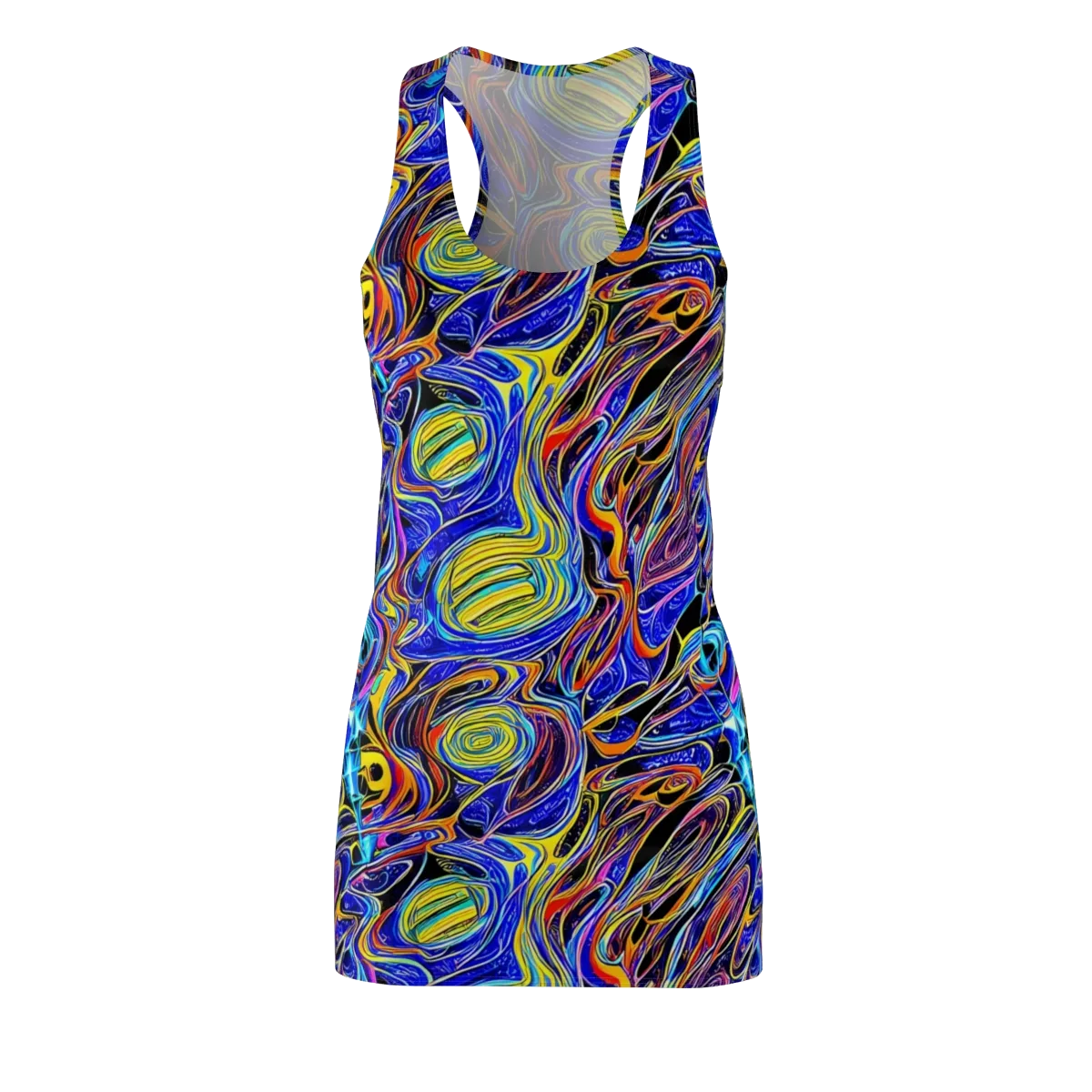 Sonic Saffron on Racerback Dress — Front