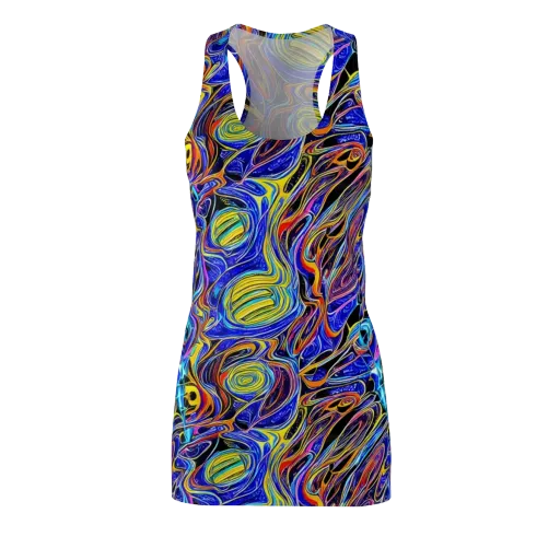 Sonic Saffron on a Racerback Dress