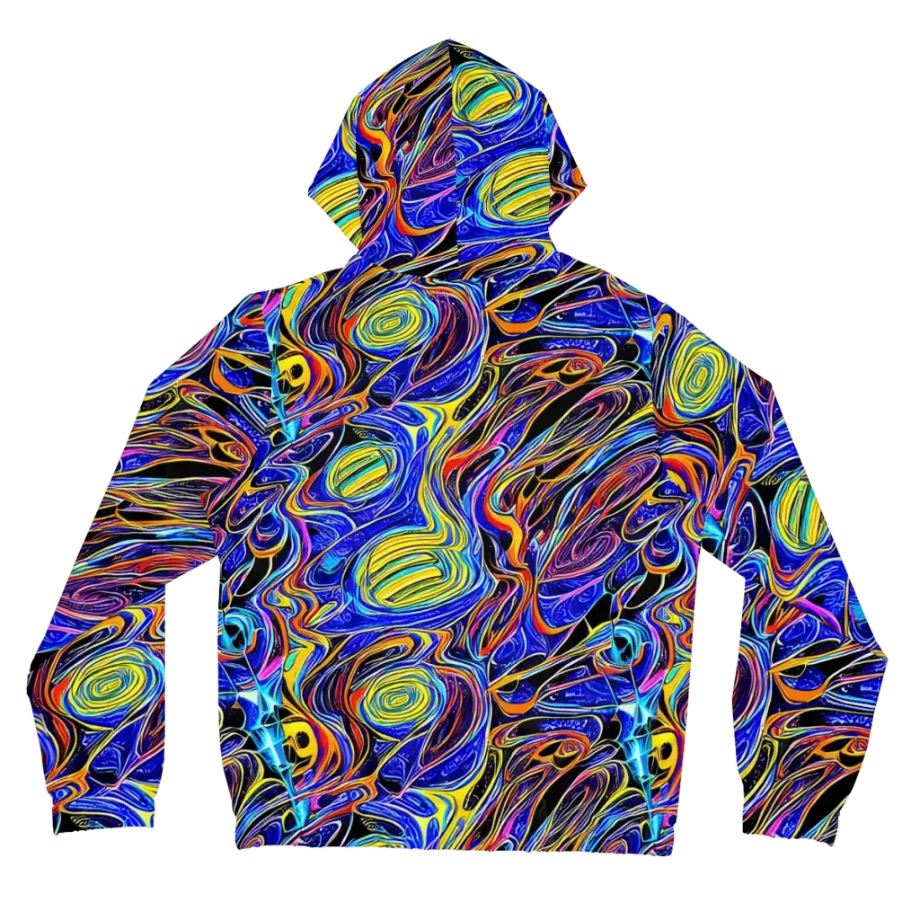 Sonic Saffron on Women's Full-Zip Hoodie — Back