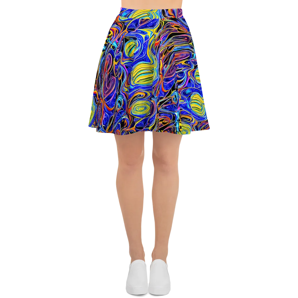 Sonic Saffron on Skater Skirt — Front
