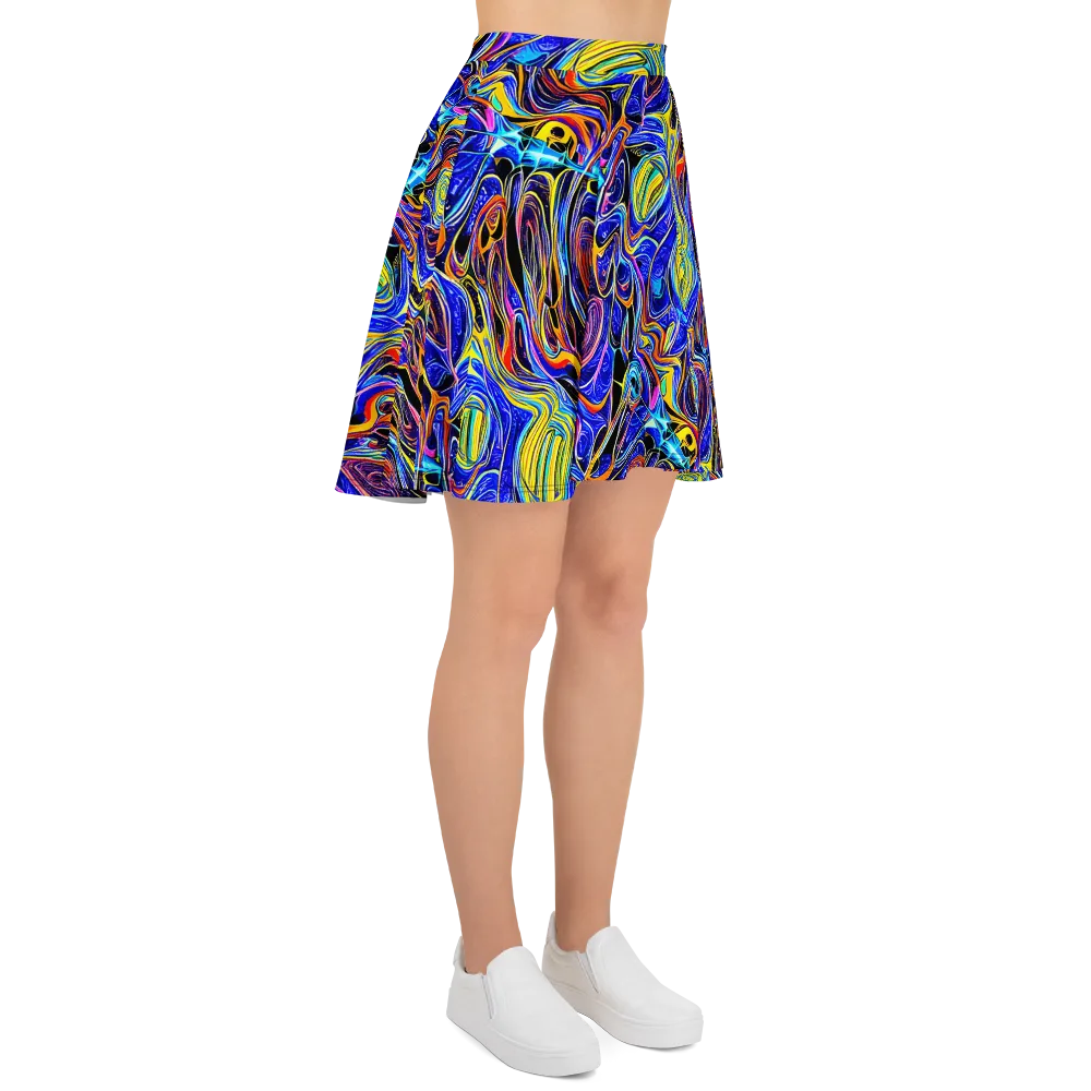 Sonic Saffron on Skater Skirt — Right