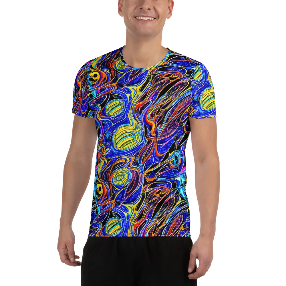 Sonic Saffron on Men's Athletic T-Shirt — Front