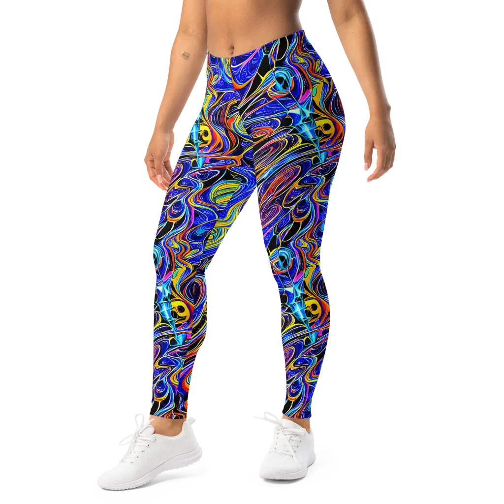 Sonic Saffron on Leggings — Left Front