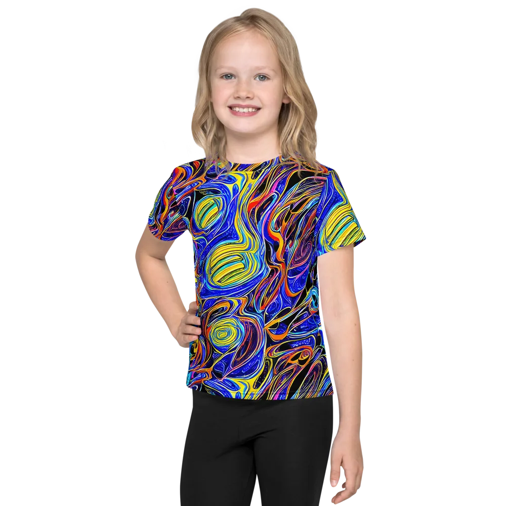 Sonic Saffron on Kids Crew Neck T-Shirt — Front