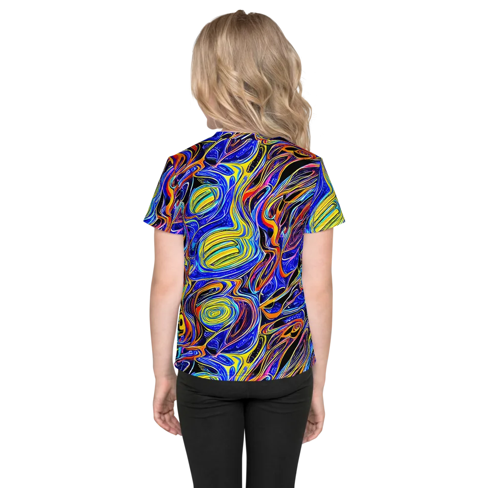 Sonic Saffron on Kids Crew Neck T-Shirt — Back