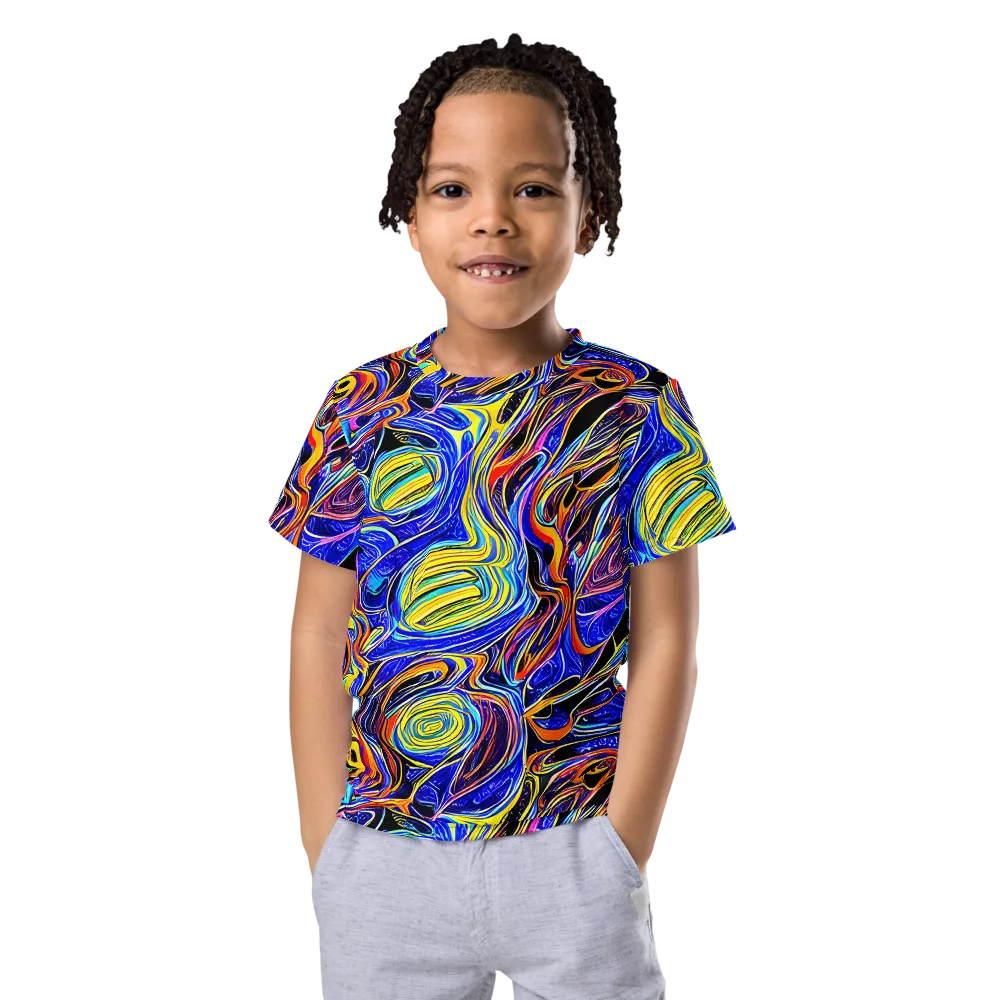 Sonic Saffron on Kids Crew Neck T-Shirt — Front