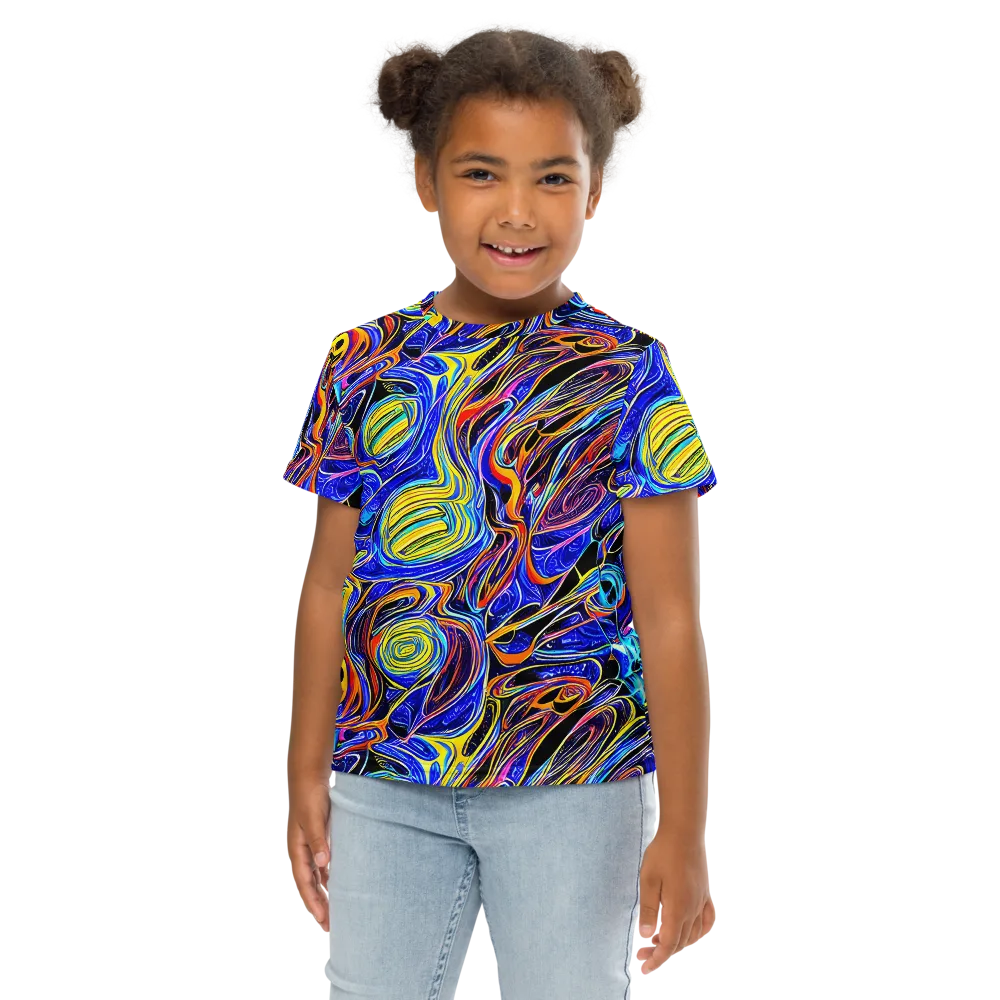 Sonic Saffron on Kids Crew Neck T-Shirt — Front