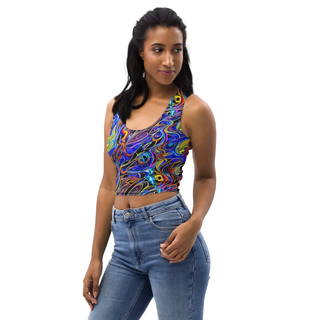 Sonic Saffron on Crop Top — Left Front
