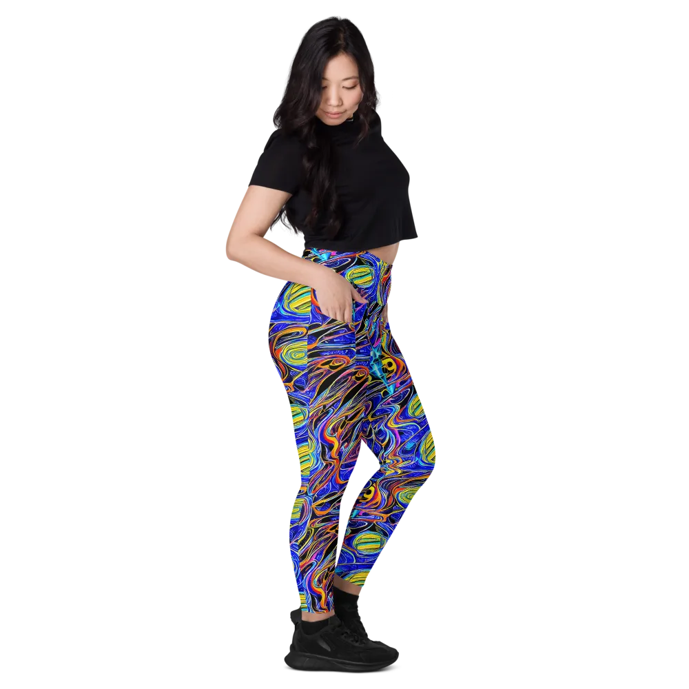 Sonic Saffron on Leggings with Pockets — Right