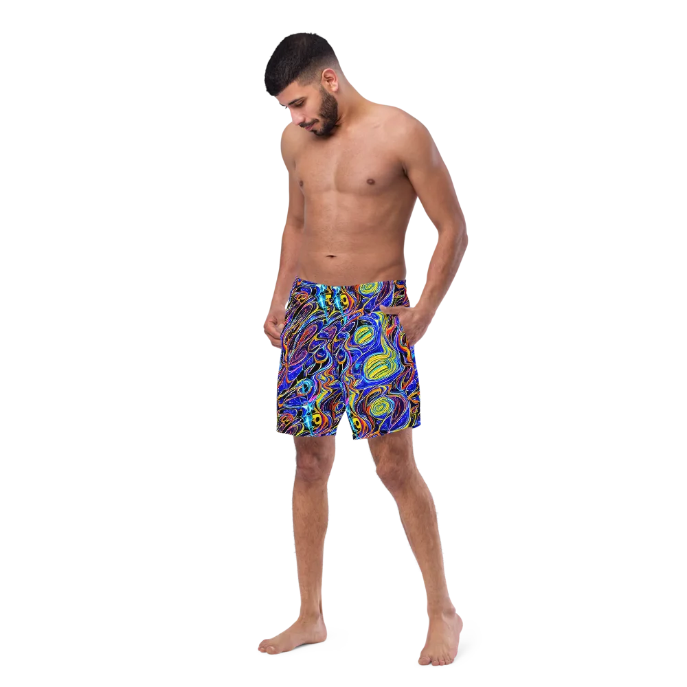 Sonic Saffron on Swim Trunks — Left Front
