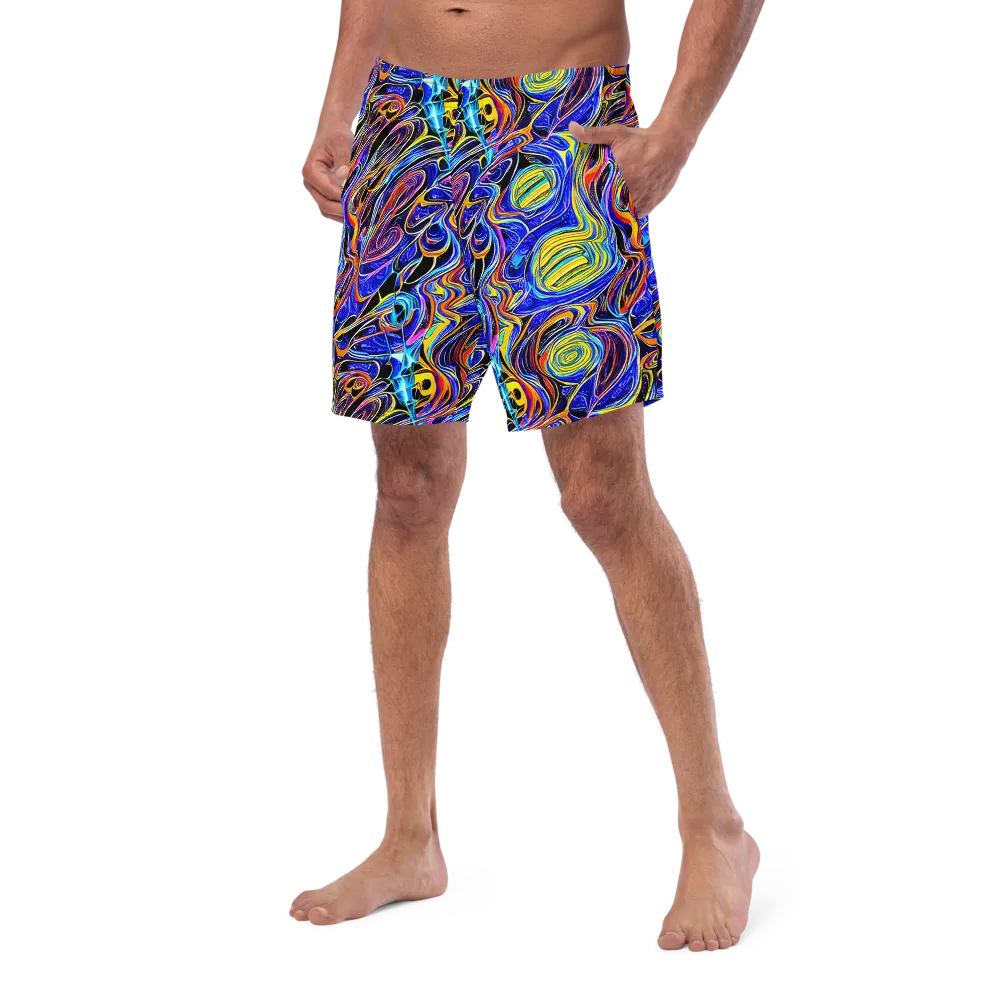 Sonic Saffron on Swim Trunks — Left Front