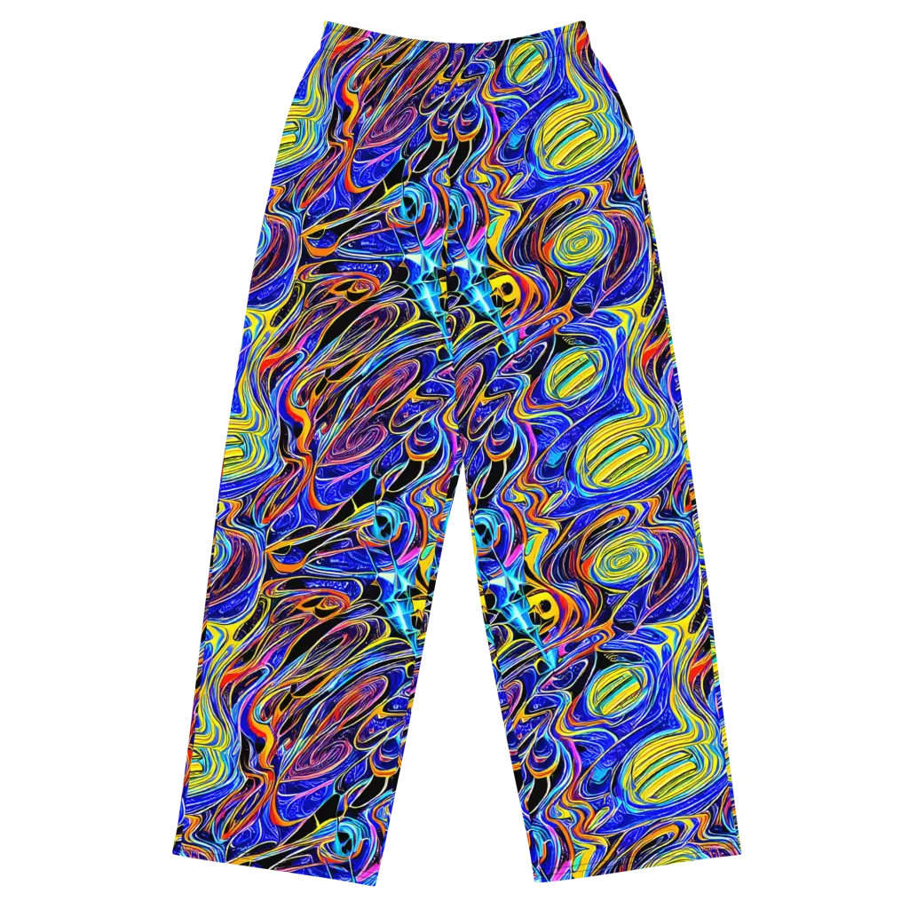 Sonic Saffron on Wide-Leg Pants — Front