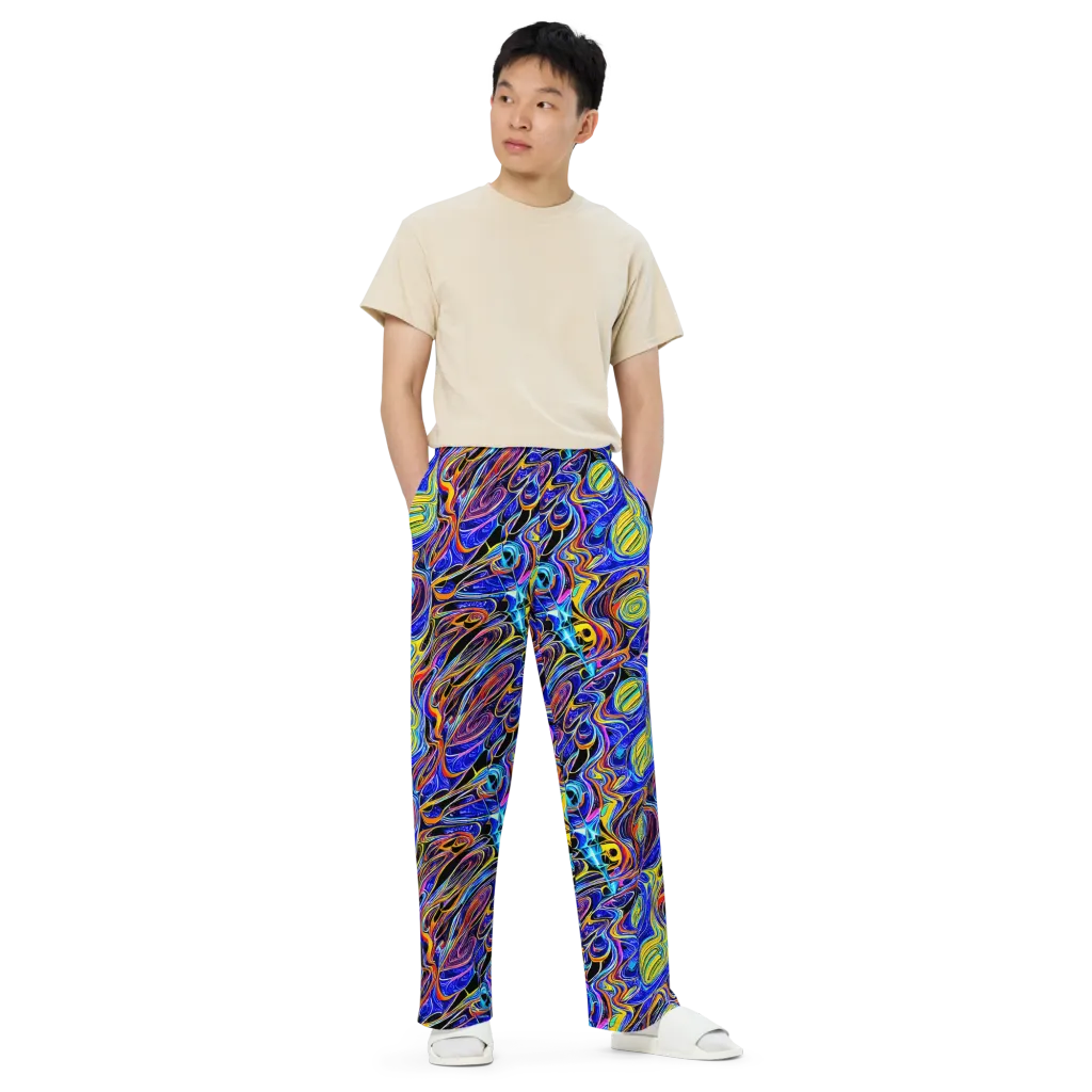 Sonic Saffron on Wide-Leg Pants — Front