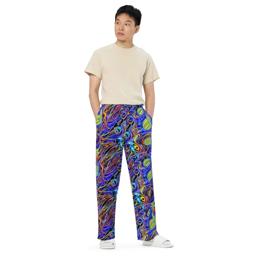 Sonic Saffron on a Wide-Leg Pants