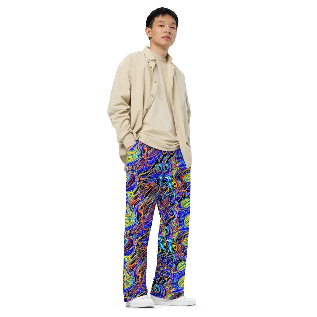 Sonic Saffron on Wide-Leg Pants — Right Front