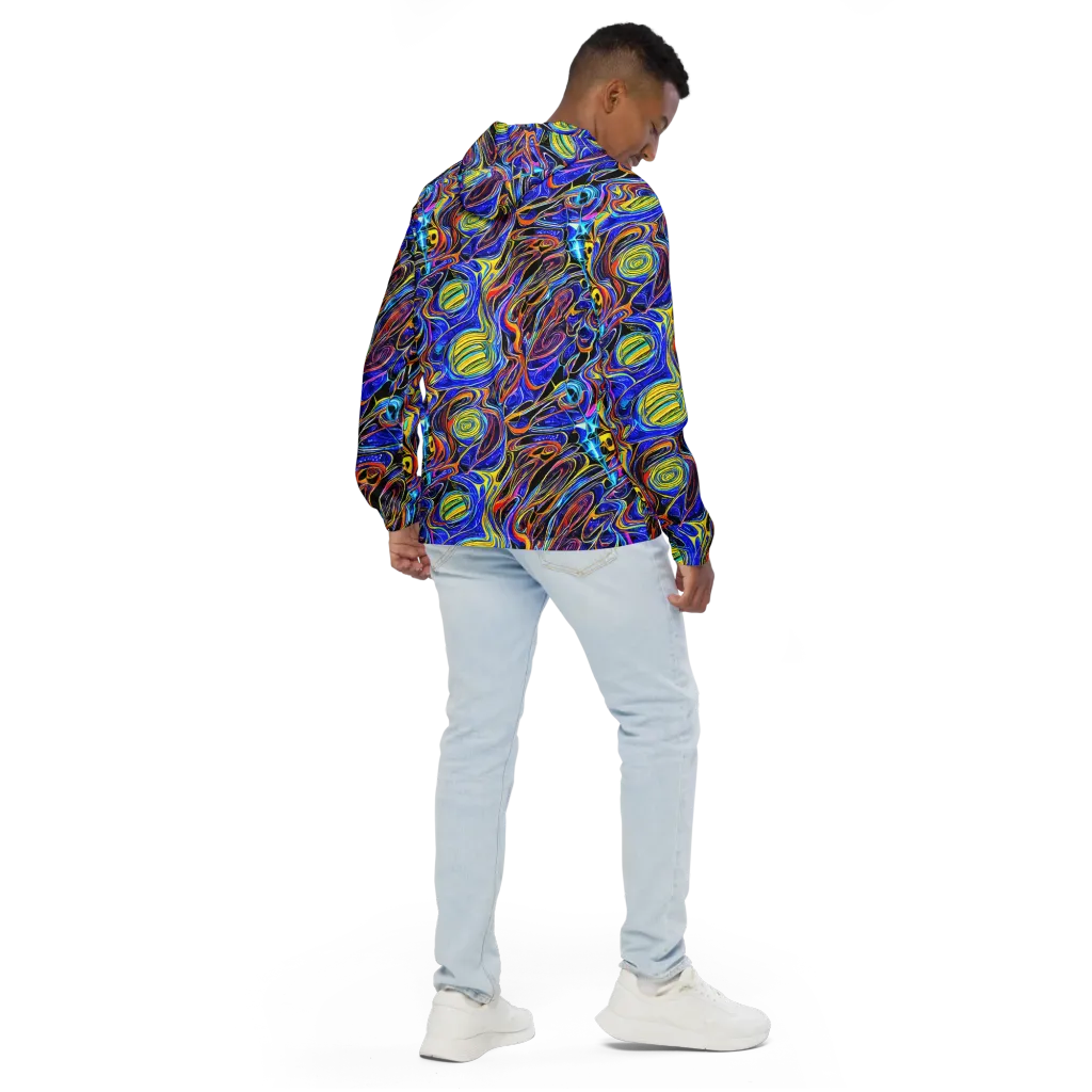 Sonic Saffron on Men's Windbreaker — Back