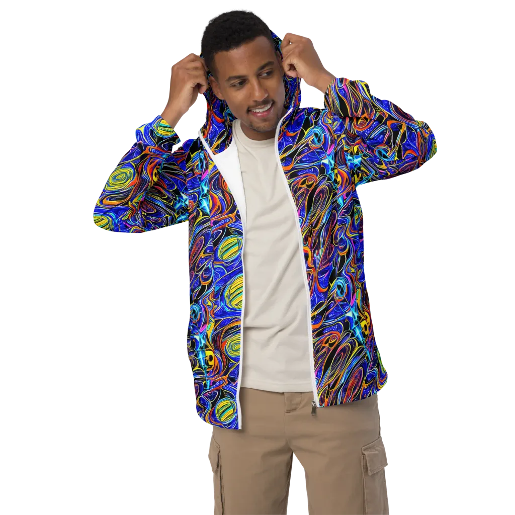 Sonic Saffron on Men's Windbreaker — Front