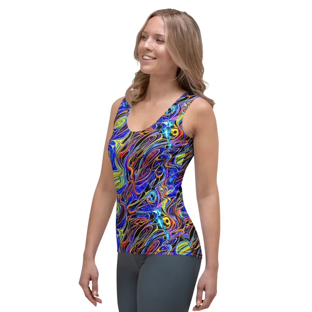 Sonic Saffron on Women's Tank Top — Left Front