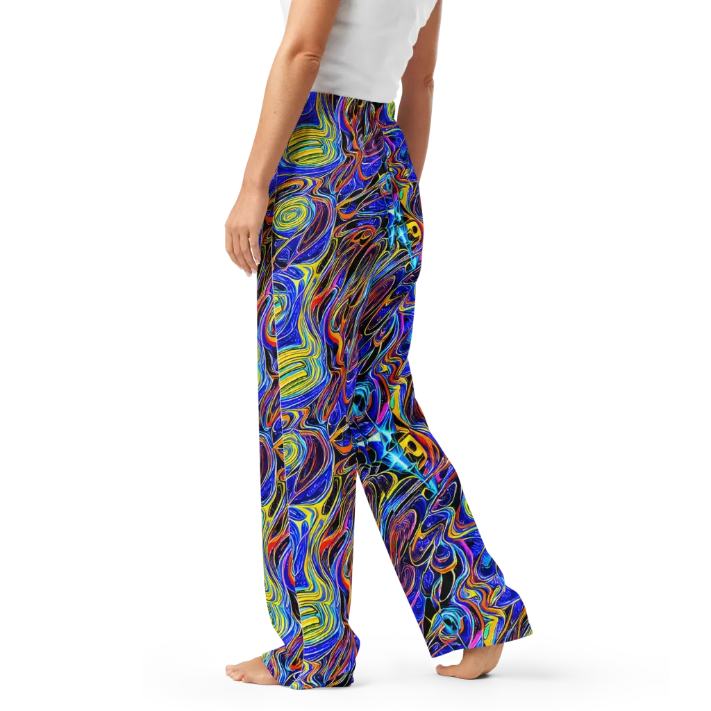 Sonic Saffron on Women's Pajama Pants — Left