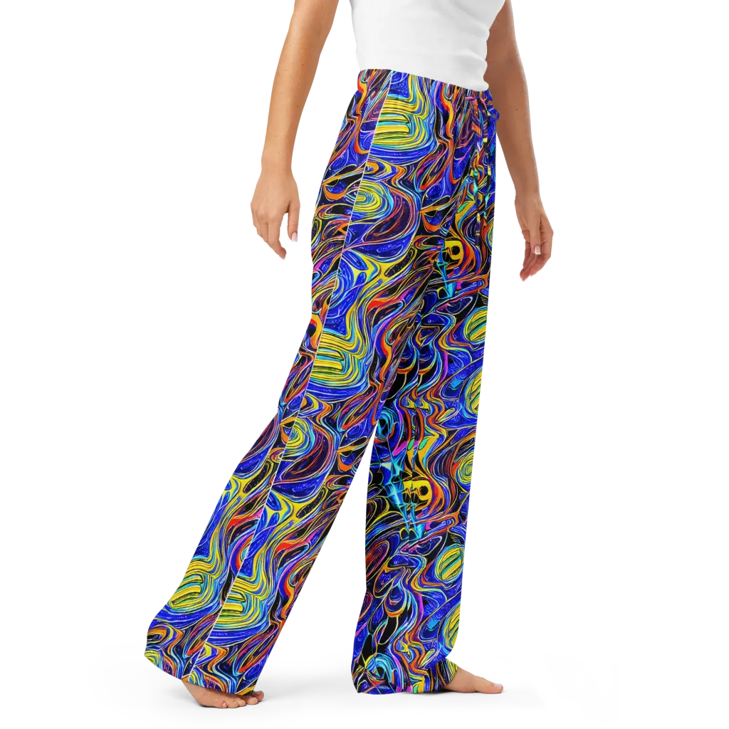 Sonic Saffron on Women's Pajama Pants — Right Front
