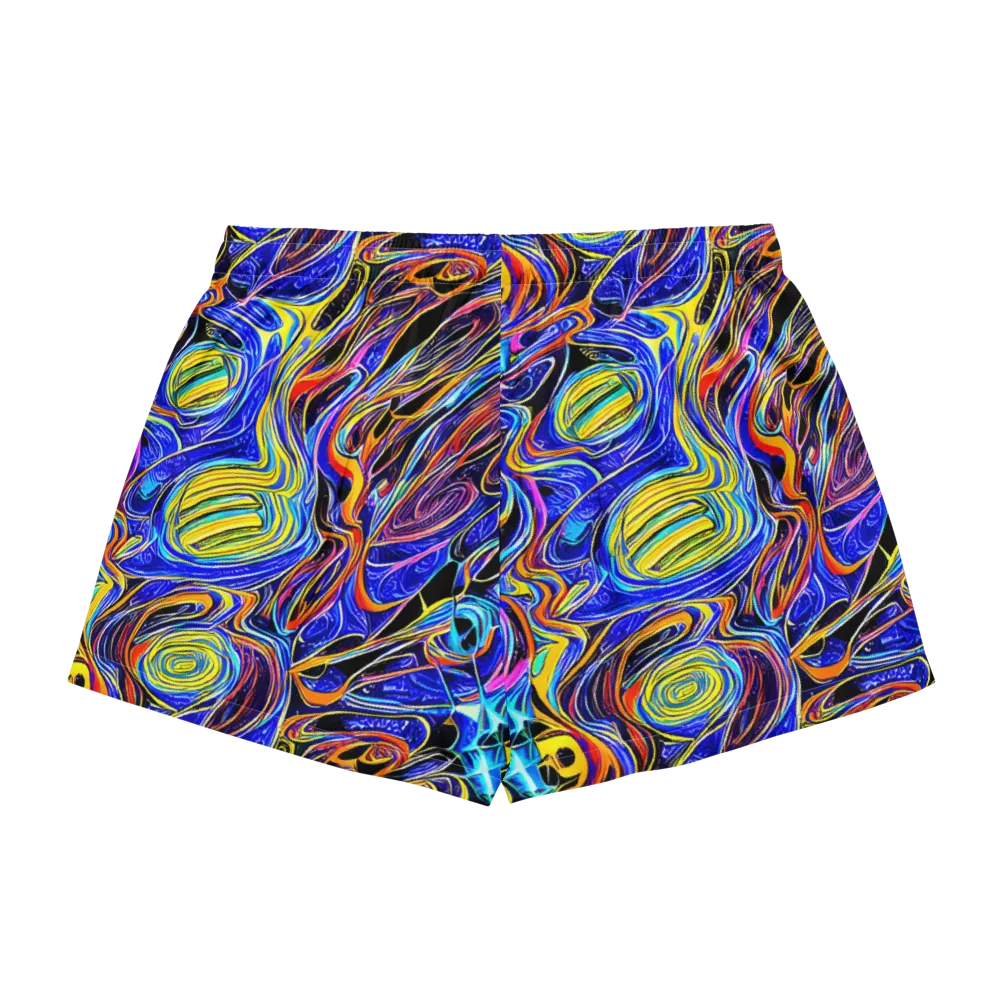 Sonic Saffron on Women's Pajama Shorts — Back