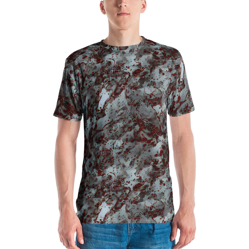 Crimson Undertow on Men's Crew Neck T-Shirt — Front