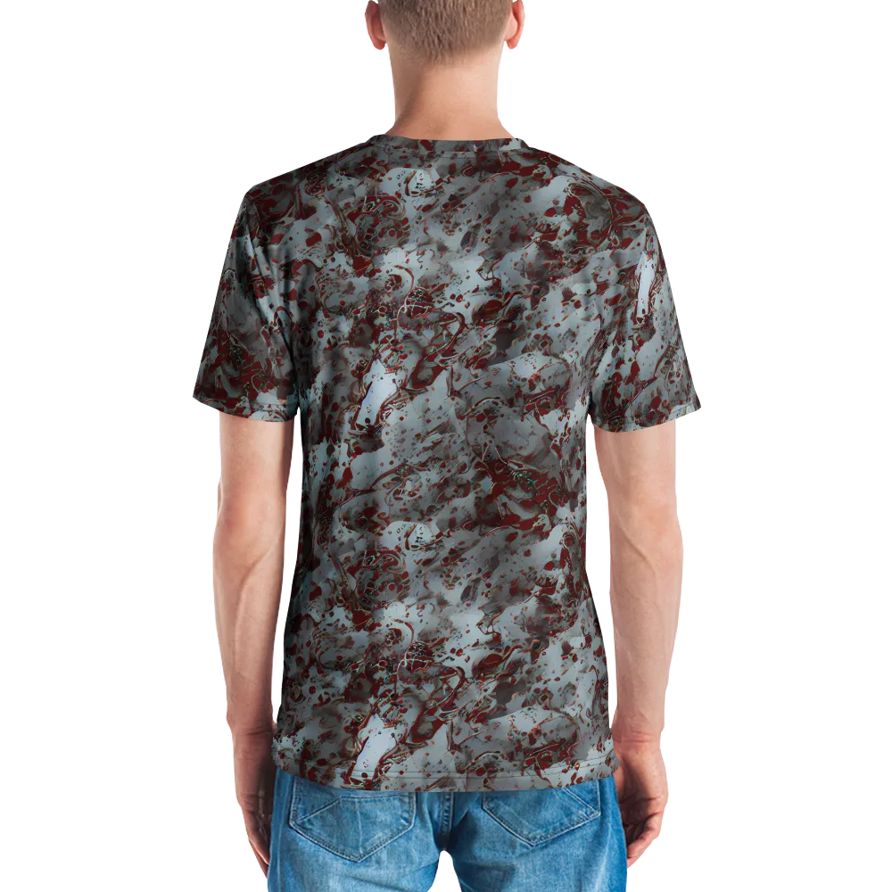 Crimson Undertow on Men's Crew Neck T-Shirt — Back