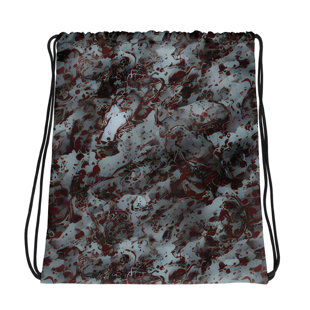 Crimson Undertow on Drawstring Bag — Photo