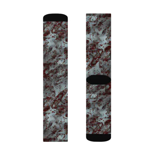 Crimson Undertow on a Socks