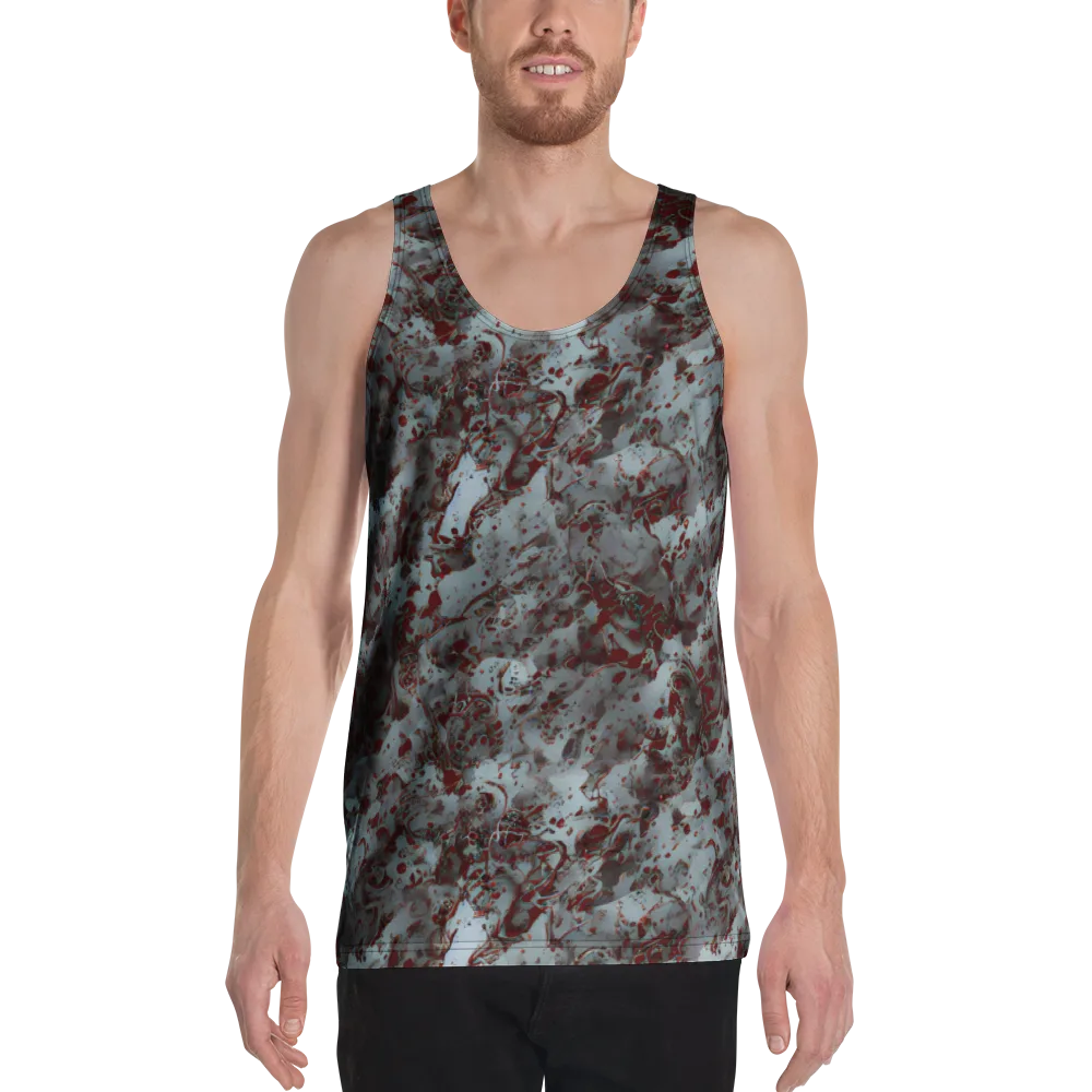 Crimson Undertow on Men's Tank Top — Front