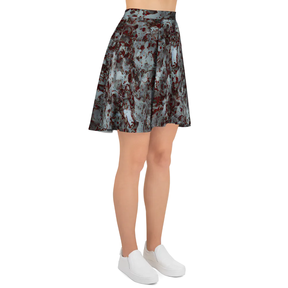 Crimson Undertow on Skater Skirt — Right