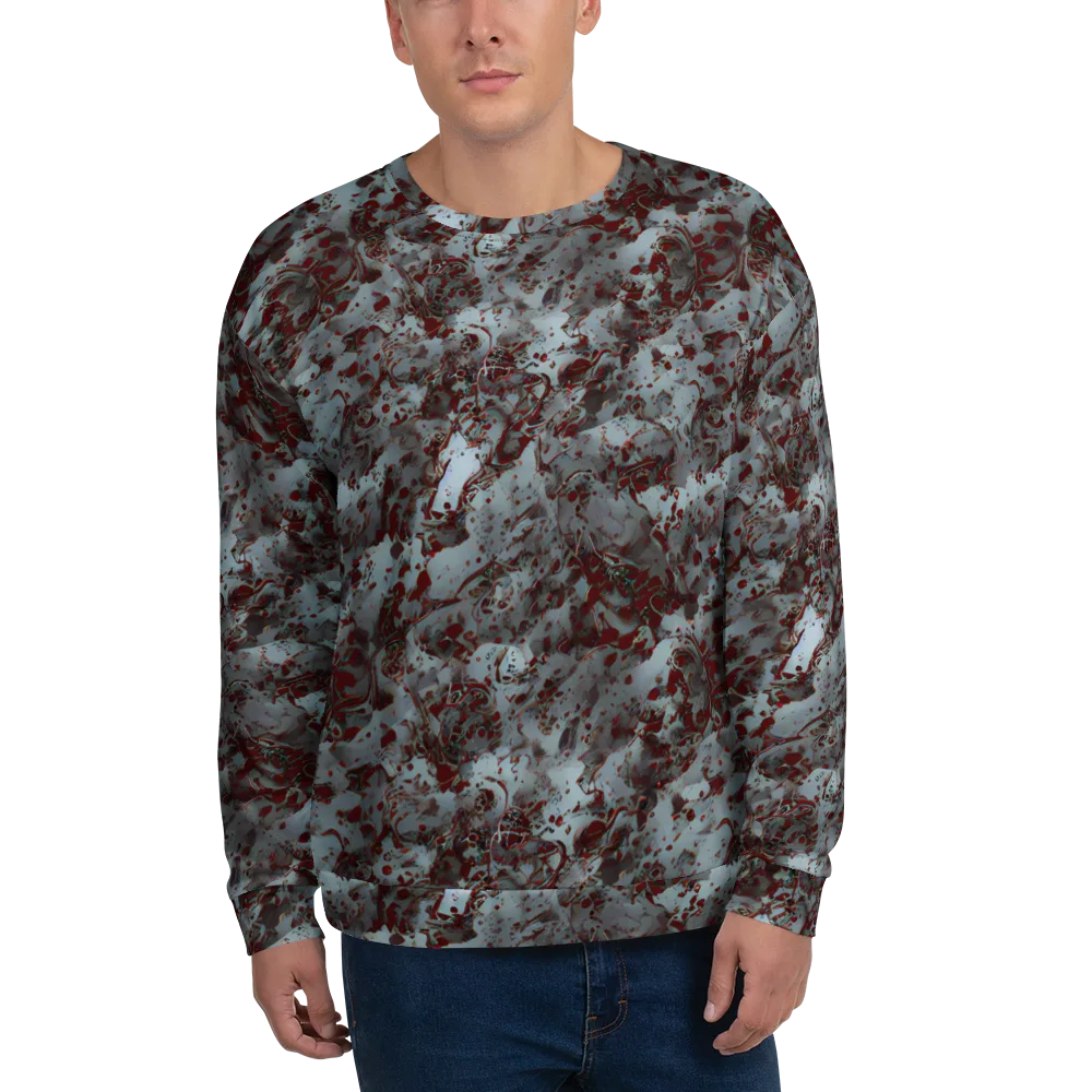 Crimson Undertow on Sweatshirt — Front