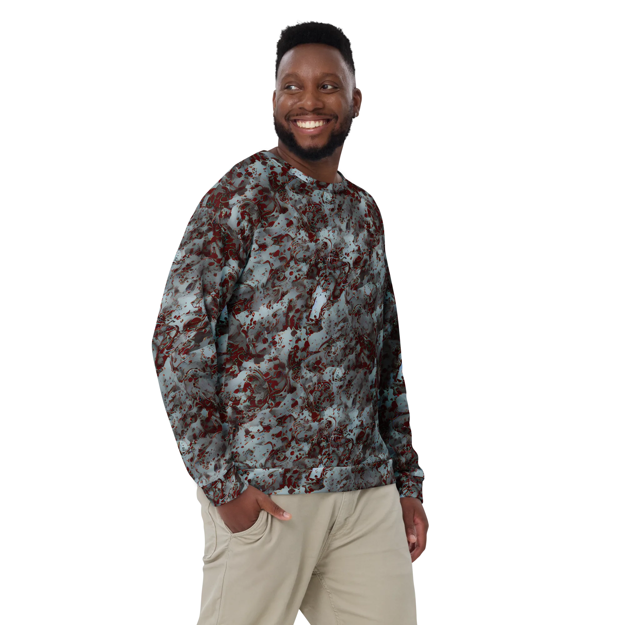 Crimson Undertow on Sweatshirt — Front